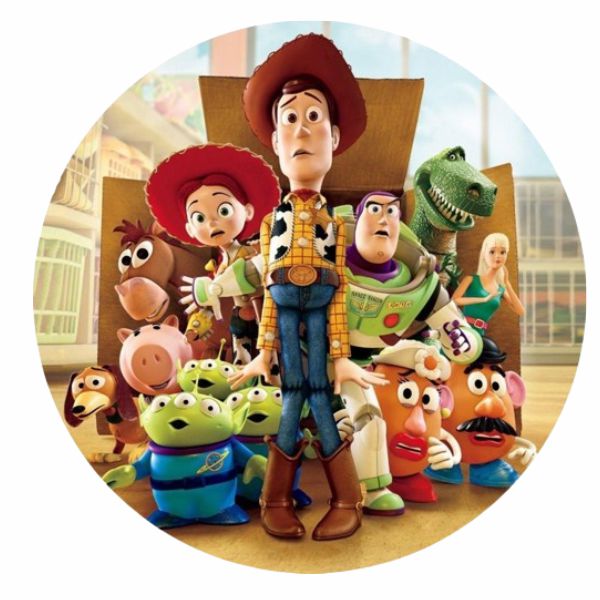 Painel Tecido Redondo Toy Story 